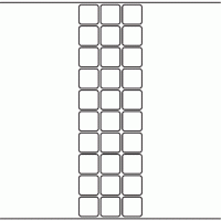 1105 - Label Size 26mm x 26mm - 7,110 labels per roll