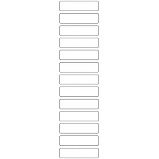 11050 - Label Size 69mm x 17mm - 3260 labels per roll 