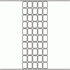 1106 - Label Size 18mm x 25mm - 12,500 labels per roll 