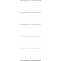 11068 - Label Size 48mm x 56mm - 2370 labels per roll