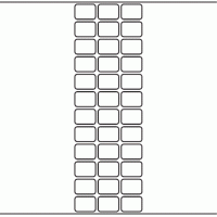 1107 - Label Size 25mm x 18mm - 9,900 labels per roll