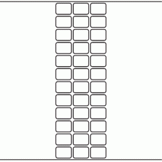 1107 - Label Size 25mm x 18mm - 9,900 labels per roll 