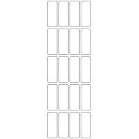 11070 - Label Size 20mm x 55mm - 4740 labels per roll