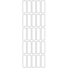 11080 - Label Size 15mm x 50mm - 6260 labels per roll 
