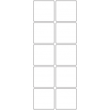 11081 - Label Size 48mm x 48mm - 2760 labels per roll 