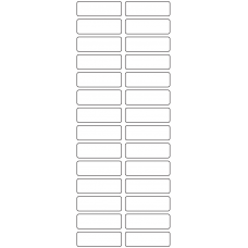 11086 - Label Size 46mm x 15mm - 7720 labels per roll 