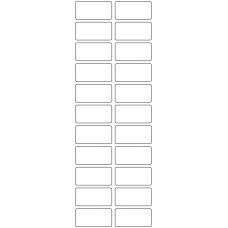 11088 - Label Size 45mm x 22mm - 5510 labels per roll 