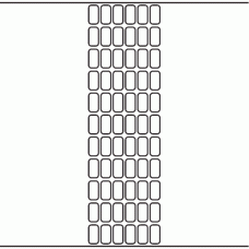 1109 - Label Size 12mm x 23mm - 15,600 labels per roll 