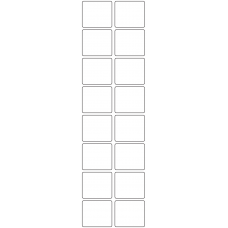 11091 - Label Size 40mm x 35mm - 3670 labels per roll 