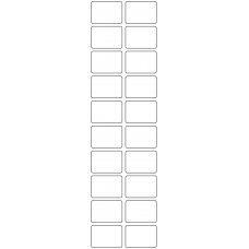 11096 - Label Size 37mm x 26mm - 4740 labels per roll 