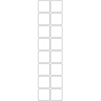 11099 - Label Size 35mm x 35mm - 3670 labels per roll
