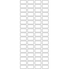 11108 - Label Size 23mm x 12mm - 18740 labels per roll 