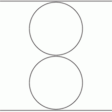 1111 - Label Size 174mm dia - 395 labels per roll 