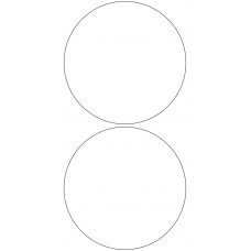 11112 - Label Size 149mm dia - 460 labels per roll 