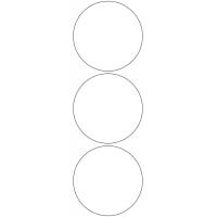 11116 - Label Size 90mm dia - 750 labels per roll