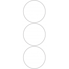 11116 - Label Size 90mm dia - 750 labels per roll 