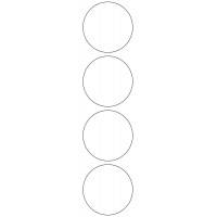 11119 - Label Size 65mm dia - 1000 labels per roll