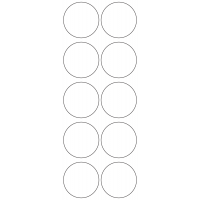 11120 - Label Size 50mm dia - 2510 labels per roll