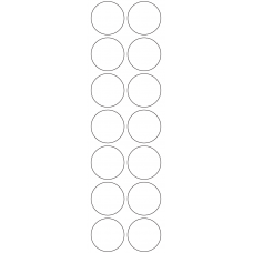11122 - Label Size 40mm dia - 3220 labels per roll 