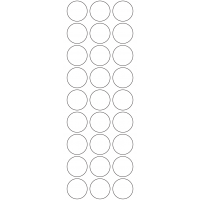 11123 - Label Size 30mm dia - 6400 labels per roll