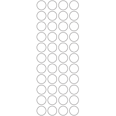 11125 - Label Size 20mm dia - 12130 labels per roll 