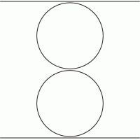 1113 - Label Size 124mm dia - 550 labels per roll