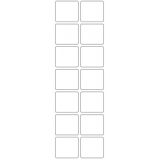 11162 - Label Size 45mm x 39mm - 3180 labels per roll 