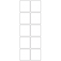 11163 - Label Size 50mm x 55mm - 2370 labels per roll