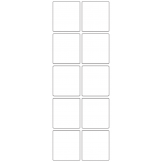 11163 - Label Size 50mm x 55mm - 2370 labels per roll 