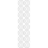 11166 - Label Size 35mm dia - 3640 labels per roll