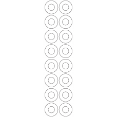 11166 - Label Size 35mm dia - 3640 labels per roll 