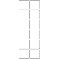 11171 - Label Size 50mm x 45mm - 2840 labels per roll