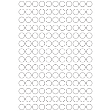 11182 - Label Size 15mm dia - 36510 labels per roll 