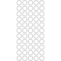 11186 - Label Size 15mm dia - 18950 labels per roll