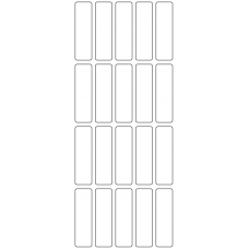 11195 - Label Size 18mm x 63mm - 6480 labels per roll 