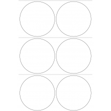 11247 - Label Size 100mm dia - 1320 labels per roll 