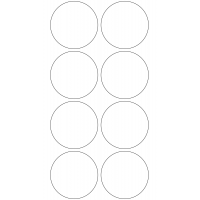 11275 - Label Size 62mm dia - 2150 labels per roll