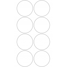 11275 - Label Size 62mm dia - 2150 labels per roll 