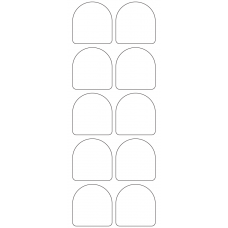 11278 - Label Size 42mm x 44.21mm - 2900 labels per roll 