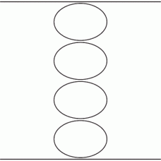 1129 - Label Size 100mm x 70mm Oval - 950 labels per roll 