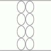 1131 - Label Size 48mm x 70mm Oval - 1,900 labels per roll