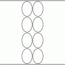 1131 - Label Size 48mm x 70mm Oval - 1,900 labels per roll 