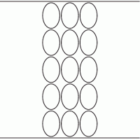 1134 - Label Size 32mm x 48mm Oval - 4,110 labels per roll