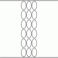 1135 - Label Size 25mm x 45mm Oval - 4,260 labels per roll