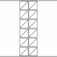 1138 - Label Size 45mm Triangle - 5,680 labels per roll