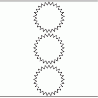 1140 - Label Size 90mm Starburst - 750 labels per roll