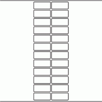 1158 - Label Size 50mm x 21mm - 5,690 labels per roll