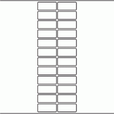 1158 - Label Size 50mm x 21mm - 5,690 labels per roll 