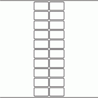 1160 - Label Size 45mm x 26mm - 4,740 labels per roll