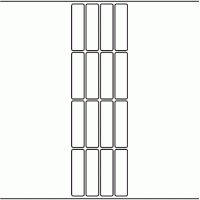 1165 - Label Size 20mm x 74mm - 3,636 labels per roll